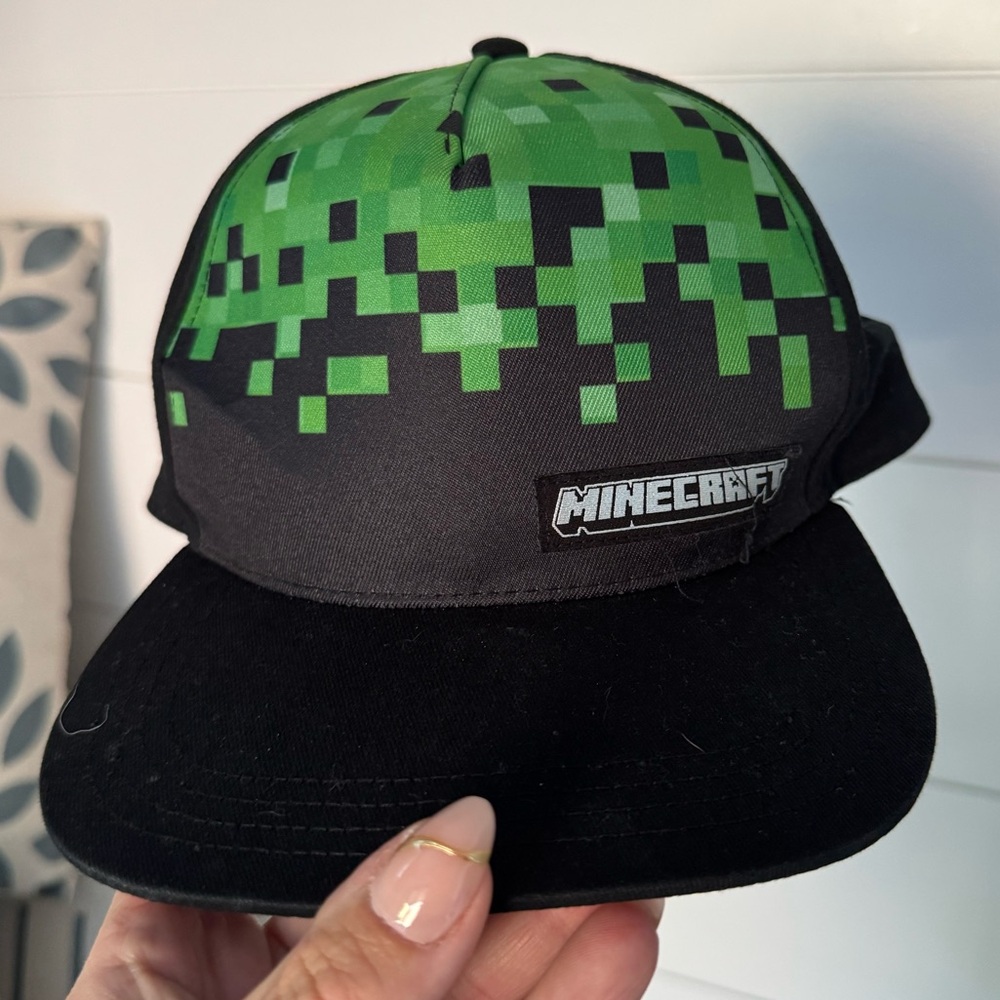 Minecraft Green and Black Kids Hat